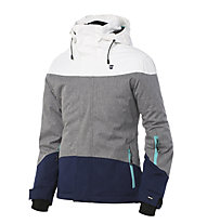 Rehall Illisee-r - giacca snowboard - bambina, White/Grey/Blue