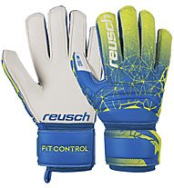 Reusch Fit Control SG Finger Support Junior - Torwarthandschuhe - Kinder, Blue/Yellow
