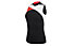 rh+ Trinity W Sleeveless Jersey ärmelloses Radtrikot, Black/White/Red