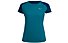 Salewa Sporty B 3 Dry - T-shirt trekking - donna, Blue/Dark Blue