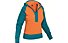 Salewa Goodline CO - felpa con cappuccio arrampicata - donna, Orange/Blue