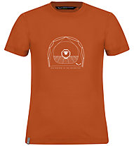 Salewa Graphic Dry S/S K - T-shirt - Kinder, Orange/White