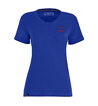 Salewa Lavaredo Hemp Print W- T-Shirt - Damen, Blue