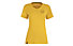 Salewa Lavaredo Hemp Print W- T-shirt- donna, Yellow/Brown