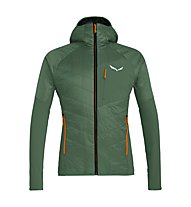 Salewa Ortles Hybrid - giacca ibrida - uomo, Dark Green/Orange