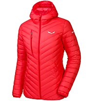 Salewa Ortles Light Down - giacca in piuma con cappuccio sci alpinismo - donna, Hot Coral