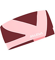 Salewa Pedroc Dry - fascia paraorecchie, Pink/Dark Red