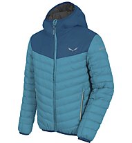 Salewa Puez (Bunny E) PF K - giacca con cappuccio trekking - bambino, Light Blue