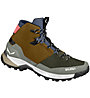 Salewa Puez Mid Ptx M - scarpe trekking - uomo, Brown/Green/Blue