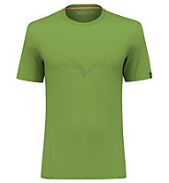 Salewa Pure Eagle Sketch Am M - T-shirt - uomo, Green/Black