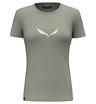 Salewa Solid Dri-Release - T-shirt trekking - donna, Light Green/White