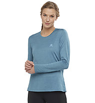 Salomon Agile LS - maglia a maniche lunghe trail running - donna, Light Blue