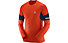 Salomon Agile LS Tee M Herren Langarm Laufshirt, Orange/Blue