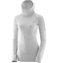 Salomon Lightning Pro LS Hoodie W - maglia running - donna, White