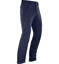 Salomon Wayfarer Straight Zip Pant - pantaloni trekking - uomo, Blue