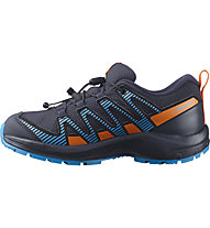 Salomon XA PRO V8 CLIMASALOMON™ WATERPROOF – scarpe trailrunning – bambino , Black/Blue/Orange 