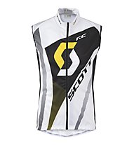 Scott RC Pro Windbreaker Vest - Gilet Ciclismo, White/Yellow rc