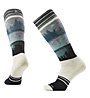 SMARTWOOL Ws Full Cushion OTC Twilight Vista - calze da snowboard - donna, Beige/Grey/Light Blue