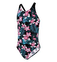 Speedo Junior JungleGlow Splashback Swimsuit - Badeanzug - Mädchen, Pink/Black
