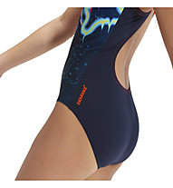 Speedo Digital Splashback - Badeanzug - Mädchen, Blue/Orange