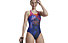 Speedo Placement Digital Medalist - costume intero - donna, Blue/Black/Pink/Red