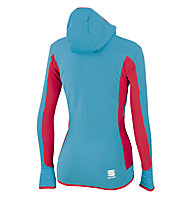 Sportful Rythmo - giacca sci di fondo - donna, Light Blue/Red