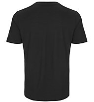 Super.Natural M Base V-Neck Tee 140 - T-Shirt - Herren, Dark Black