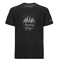 Super.Natural M Graphic Tee Mountain - t-shirt- uomo, Black