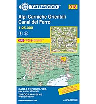 Tabacco N° 018 Alpi Carniche Orientali - Canal del Ferro (1:25.000), 1:25.000