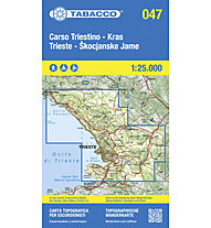 Tabacco Karte N.047 Carso Triestino Trieste - 1:25.000, 1:25.000