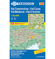 Tabacco Carta N.028 Val Tramontina, Val Cosa, Val Meduna, Val d'Arzino - 1:25.000, 1:25.000