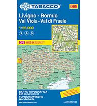 Tabacco Carta N.069 Livigno - Bormio - Val Viola - Val di Fraele - 1:25.000, 1:25.000
