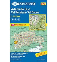 Tabacco Carta N.077 Adamello Sud - Val Daone - Valli Giudicarie - 1:25.000, 1:25.000