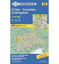 Tabacco Karte N.08 Ortles - Cevedale - Ortlergebiet - 1:25.000, 1:25.000