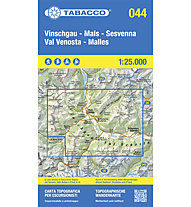 Tabacco Karte N.044 Vinschgau - Mals - Sesvenna - 1:25.000, 1:25.000