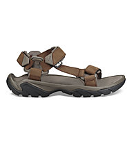 Teva Terra Fi 5 Universal Leather - sandali trekking - uomo, Brown/Grey/Black