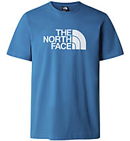 The North Face M S/S Easy - T-shirt- uomo, Light Blue/White
