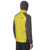 The North Face Thermoball Micro Hybrid Hoodie, Yellow/Grey