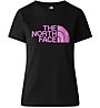THE NORTH FACE W S/S Easy - T-shirt- donna, Black/Pink