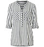 Timezone Striped Henley - camicia a maniche lunghe - donna, Grey/White