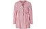 Timezone Striped Henley - Langarmshirt - Damen, Pink/White