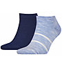 Tommy Hilfiger Sneaker 2P M - calzini corti - uomo, Blue/Light Blue