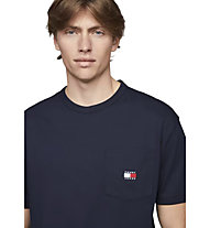 Tommy Jeans Badge Pocket - T-shirt - uomo, Dark Blue