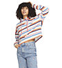 Tommy Jeans Boxy Cropped Multi Stripe - Kapuzenpullover - Damen, Grey
