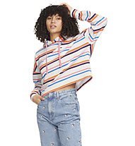 Tommy Jeans Boxy Cropped Multi Stripe - Kapuzenpullover - Damen, Grey