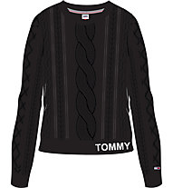 Tommy Jeans Cable - maglione - donna, Black