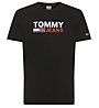 Tommy Jeans Corp Logo - T-shirt - Herren, Black
