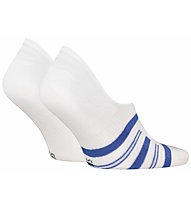 Tommy Jeans Footie Stripes - calzini corti, White/Blue