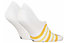 Tommy Jeans Footie Stripes - calzini corti, Yellow/White