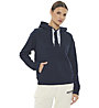 Tommy Jeans Logo Drawcord W - felpa con cappuccio - donna, Dark Blue